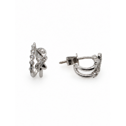 Pre Owned 18ct White Gold Diamond Earrings ZC147